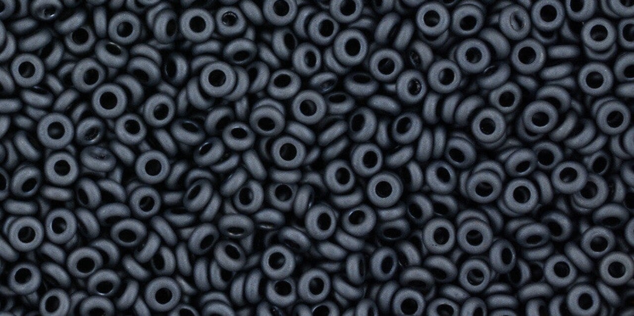 Toho Demi Round 11/0 Seed Bead, Matte Color Opaque Gray, TN-11-611, 8 grams